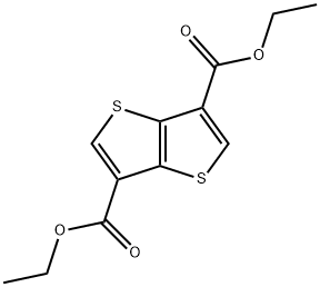 THIENO[3,2-B]THIOPHENE-3,6-DICARBOXYLIC ACID DIETHYL ESTER 結(jié)構(gòu)式