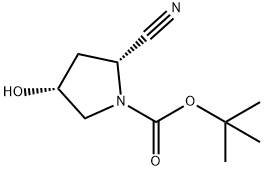 tert-butyl (2R,4R)-2-cyano-4-hydroxypyrrolidine-1-carboxylate Structure