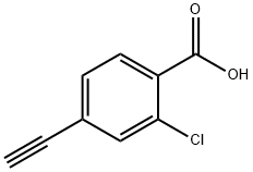 2-Chloro-4-ethynylbenzoic acid, 2168559-67-7, 結(jié)構(gòu)式