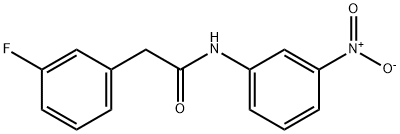 2-(3-fluorophenyl)-N-(3-nitrophenyl)acetamide Struktur
