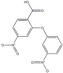 4-nitro-2-(3-nitrophenoxy)benzoic acid Struktur