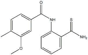 N-(2-carbamothioylphenyl)-3-methoxy-4-methylbenzamide Structure