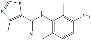 N-(3-amino-2,6-dimethylphenyl)-4-methyl-1,3-thiazole-5-carboxamide Struktur