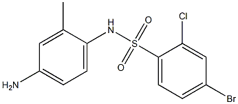 N-(4-amino-2-methylphenyl)-4-bromo-2-chlorobenzene-1-sulfonamide Structure