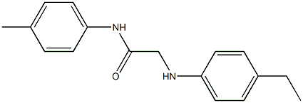 2-[(4-ethylphenyl)amino]-N-(4-methylphenyl)acetamide Struktur