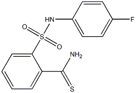 2-[(4-fluorophenyl)sulfamoyl]benzene-1-carbothioamide Struktur
