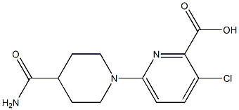 6-(4-carbamoylpiperidin-1-yl)-3-chloropyridine-2-carboxylic acid