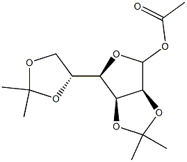 1-O-乙?；?2,3:5,6-二-O-異亞丙基-D-甘露呋喃糖, , 結(jié)構(gòu)式