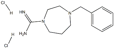 4-BENZYL-1,4-DIAZEPANE-1-CARBOXIMIDAMIDE DIHYDROCHLORIDE Struktur