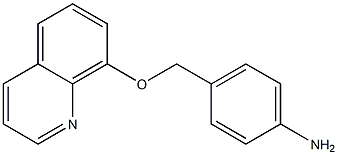 4-[(quinolin-8-yloxy)methyl]aniline Struktur
