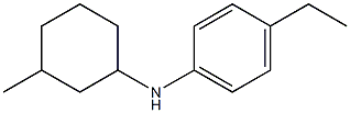 4-ethyl-N-(3-methylcyclohexyl)aniline Struktur