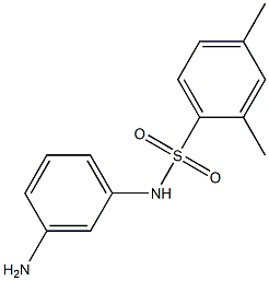 N-(3-aminophenyl)-2,4-dimethylbenzene-1-sulfonamide Struktur