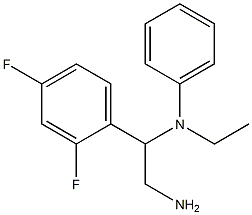 N-[2-amino-1-(2,4-difluorophenyl)ethyl]-N-ethyl-N-phenylamine Struktur