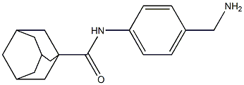 N-[4-(aminomethyl)phenyl]adamantane-1-carboxamide Struktur