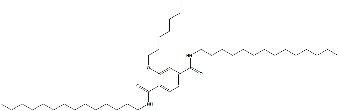 2-(Heptyloxy)-N,N'-ditetradecylterephthalamide Struktur