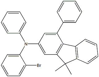 N-(2-溴苯基)-N-(4-聯(lián)苯基)-9,9-二甲基芴-2-胺, , 結(jié)構(gòu)式