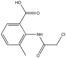 2-[(CHLOROACETYL)AMINO]-3-METHYLBENZOIC ACID Structure
