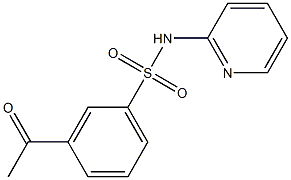 3-acetyl-N-(pyridin-2-yl)benzene-1-sulfonamide Struktur