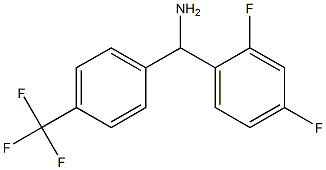 (2,4-difluorophenyl)[4-(trifluoromethyl)phenyl]methanamine Struktur