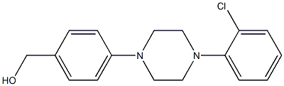 {4-[4-(2-chlorophenyl)piperazin-1-yl]phenyl}methanol Structure