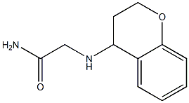 2-(3,4-dihydro-2H-1-benzopyran-4-ylamino)acetamide Struktur
