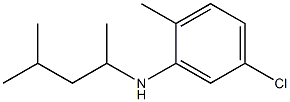 5-chloro-2-methyl-N-(4-methylpentan-2-yl)aniline Structure
