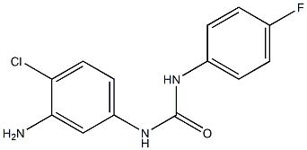N-(3-amino-4-chlorophenyl)-N'-(4-fluorophenyl)urea Struktur