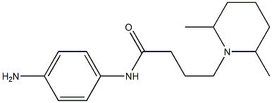 N-(4-aminophenyl)-4-(2,6-dimethylpiperidin-1-yl)butanamide Struktur