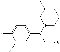 N-[2-amino-1-(3-bromo-4-fluorophenyl)ethyl]-N,N-dipropylamine Struktur