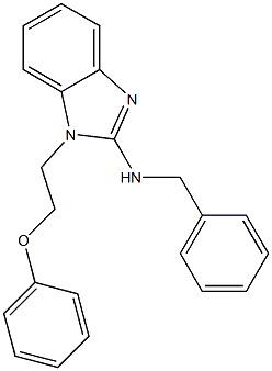 N-benzyl-N-[1-(2-phenoxyethyl)-1H-benzimidazol-2-yl]amine Struktur