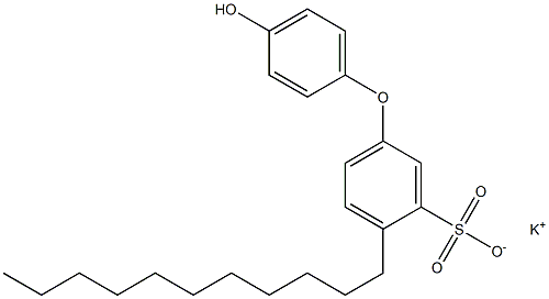 4'-Hydroxy-4-undecyl[oxybisbenzene]-3-sulfonic acid potassium salt Struktur