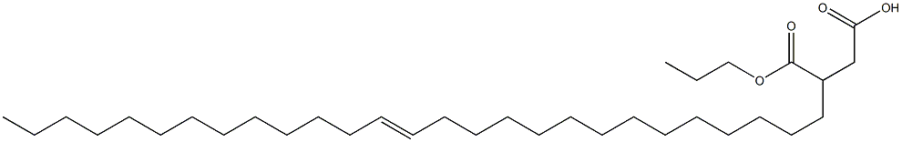 3-(14-Heptacosenyl)succinic acid 1-hydrogen 4-propyl ester Struktur