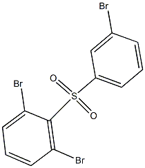 2,6-Dibromophenyl 3-bromophenyl sulfone Structure