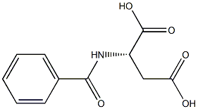 (2S)-2-(Benzoylamino)succinic acid Structure