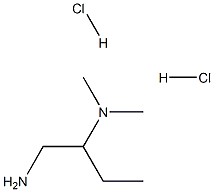 N-[1-(aminomethyl)propyl]-N,N-dimethylamine dihydrochloride Struktur