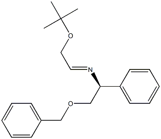 2-(tert-Butyloxy)-N-[(S)-1-phenyl-2-(benzyloxy)ethyl]ethanimine Structure