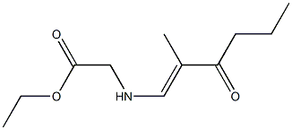 N-(3-オキソ-2-メチル-1-ヘキセニル)グリシンエチル 化學(xué)構(gòu)造式