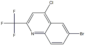 6-BROMO-2-(TRIFLUOROMETHYL)-4-CHLOROQUINOLINE Struktur