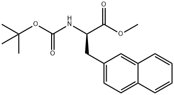 METHYL (2R)-2-[(TERT-BUTOXY)CARBONYLAMINO]-3-(2-NAPHTHYL)PROPANOATE Struktur
