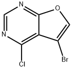 5-bromo-4-chlorofuro[2,3-d]pyrimidine Struktur