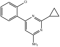 6-(2-氯苯基)-2-環(huán)丙基嘧啶-4-胺, 1304559-05-4, 結(jié)構(gòu)式