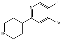 4-Bromo-2-(piperidin-4-yl)-5-fluoropyridine|