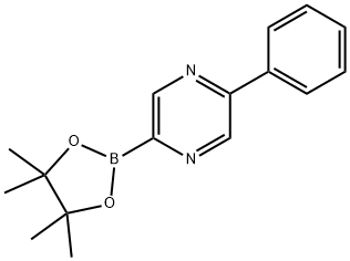 2-phenyl-5-(4,4,5,5-tetramethyl-1,3,2-dioxaborolan-2-yl)pyrazine Struktur