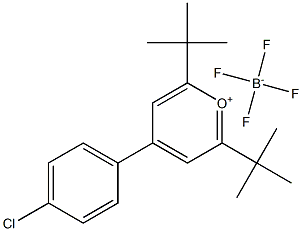 2,6-DI-TERT-BUTYL-4-(4-CHLORO-PHENYL)-PYRANYLIUM, TETRAFLUORO BORATE Struktur
