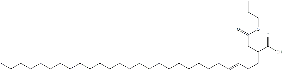 2-(3-Heptacosenyl)succinic acid 1-hydrogen 4-propyl ester Struktur