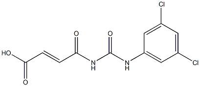 4-{[(3,5-dichlorophenyl)carbamoyl]amino}-4-oxobut-2-enoic acid Struktur