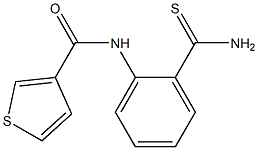 N-[2-(aminocarbonothioyl)phenyl]thiophene-3-carboxamide Struktur