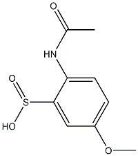 2-(Acetylamino)-5-methoxybenzenesulfinic acid Struktur