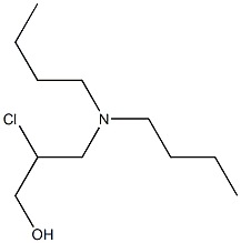 2-Chloro-3-dibutylamino-1-propanol Struktur