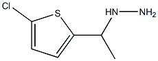 1-(1-(5-chlorothiophen-2-yl)ethyl)hydrazine Struktur